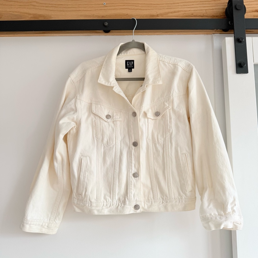 GAP Women's Off-White Denim Jacket